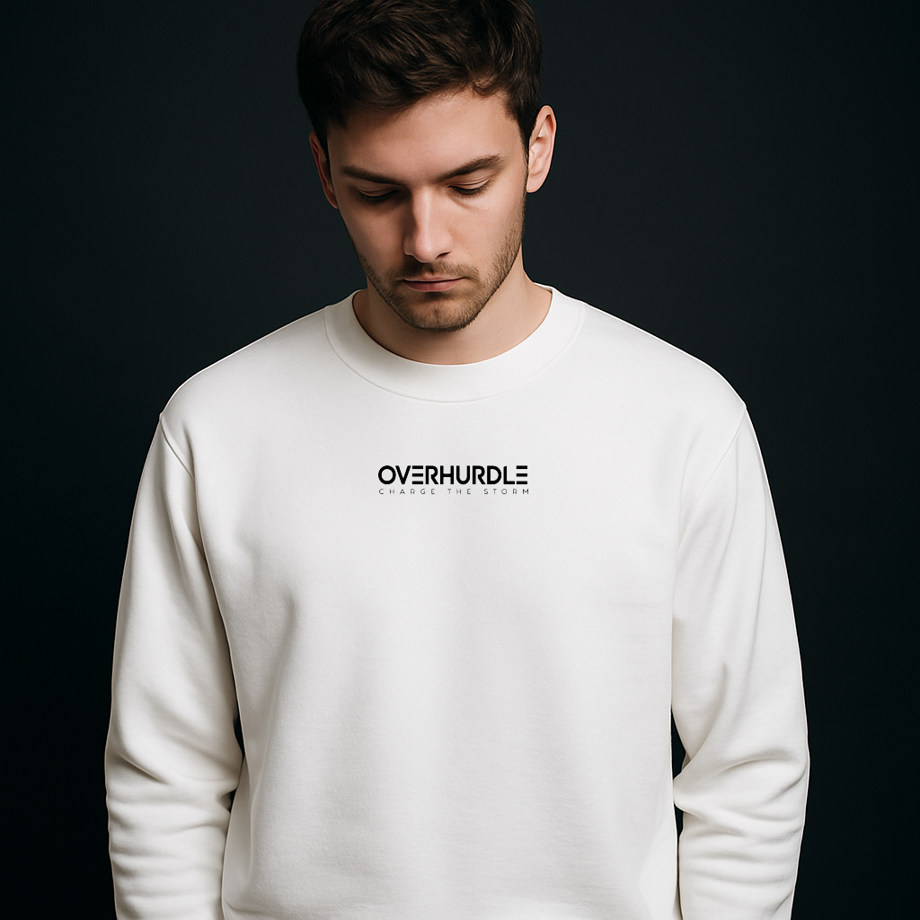 SWEATSHIRT "CHARGE THE STORM" WHITE