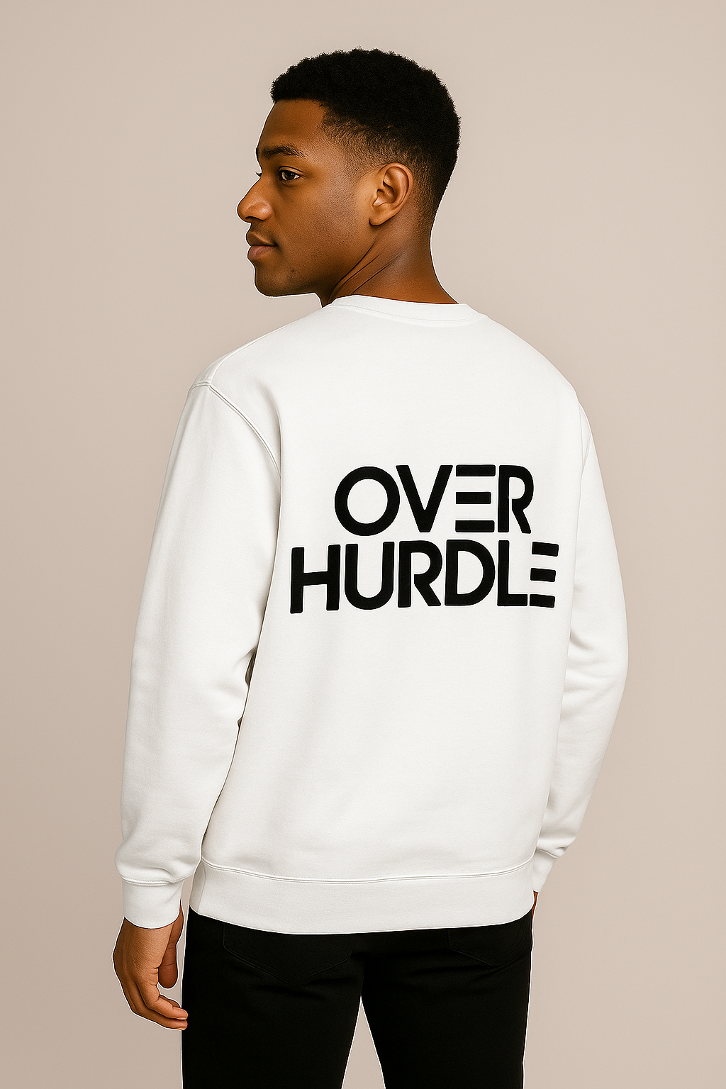 SWEATSHIRT "OVERHURDLE" WHITE