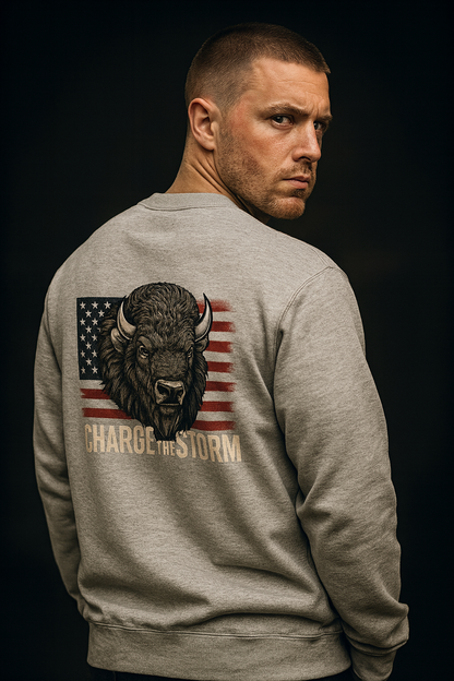 HOODIE "AMERICAN SPIRIT" GREY