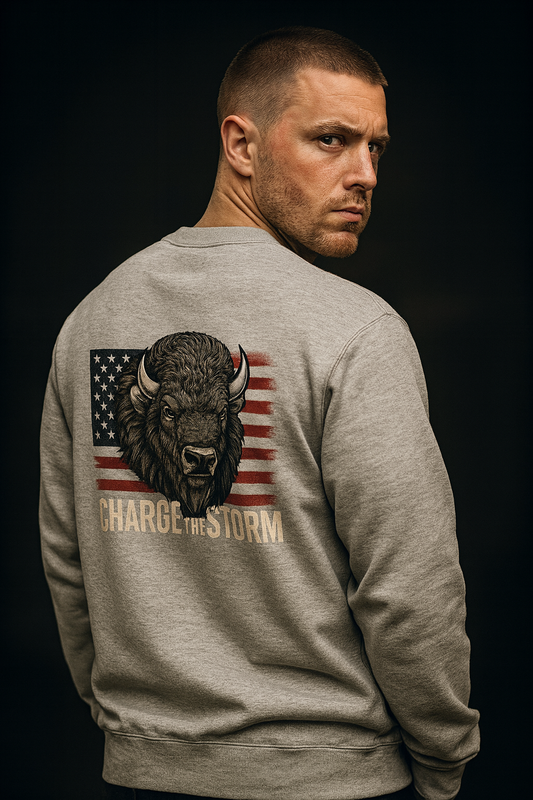 HOODIE "AMERICAN SPIRIT" GREY