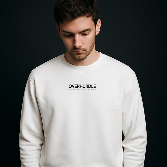 SWEATSHIRT "CHARGE THE STORM" WHITE