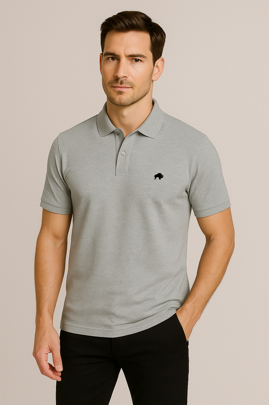 POLO "BISON'S RESILIENCE" CHARCOAL
