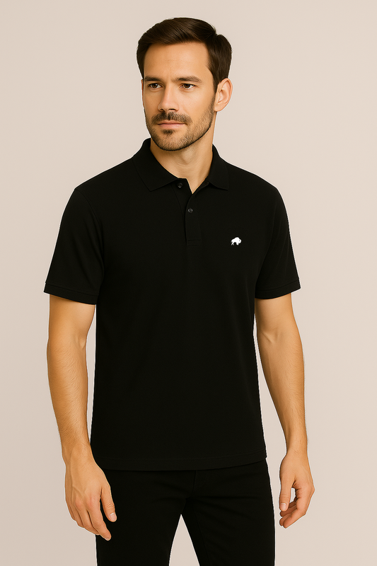 POLO "BISON'S RESILIENCE" BLACK