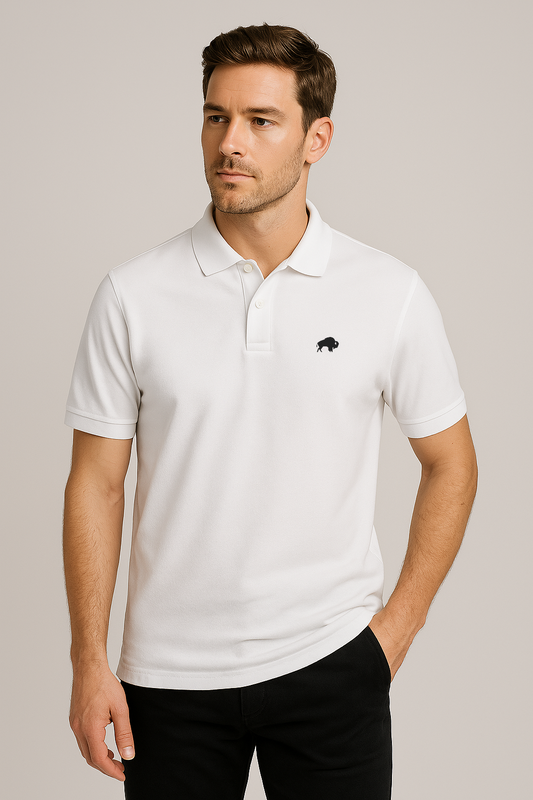 POLO "BISON'S RESILIENCE" WHITE